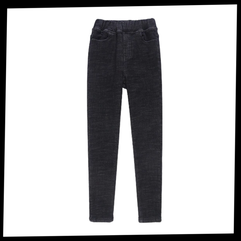 Jeggings for kvinner med termisk fleece - Ozerty