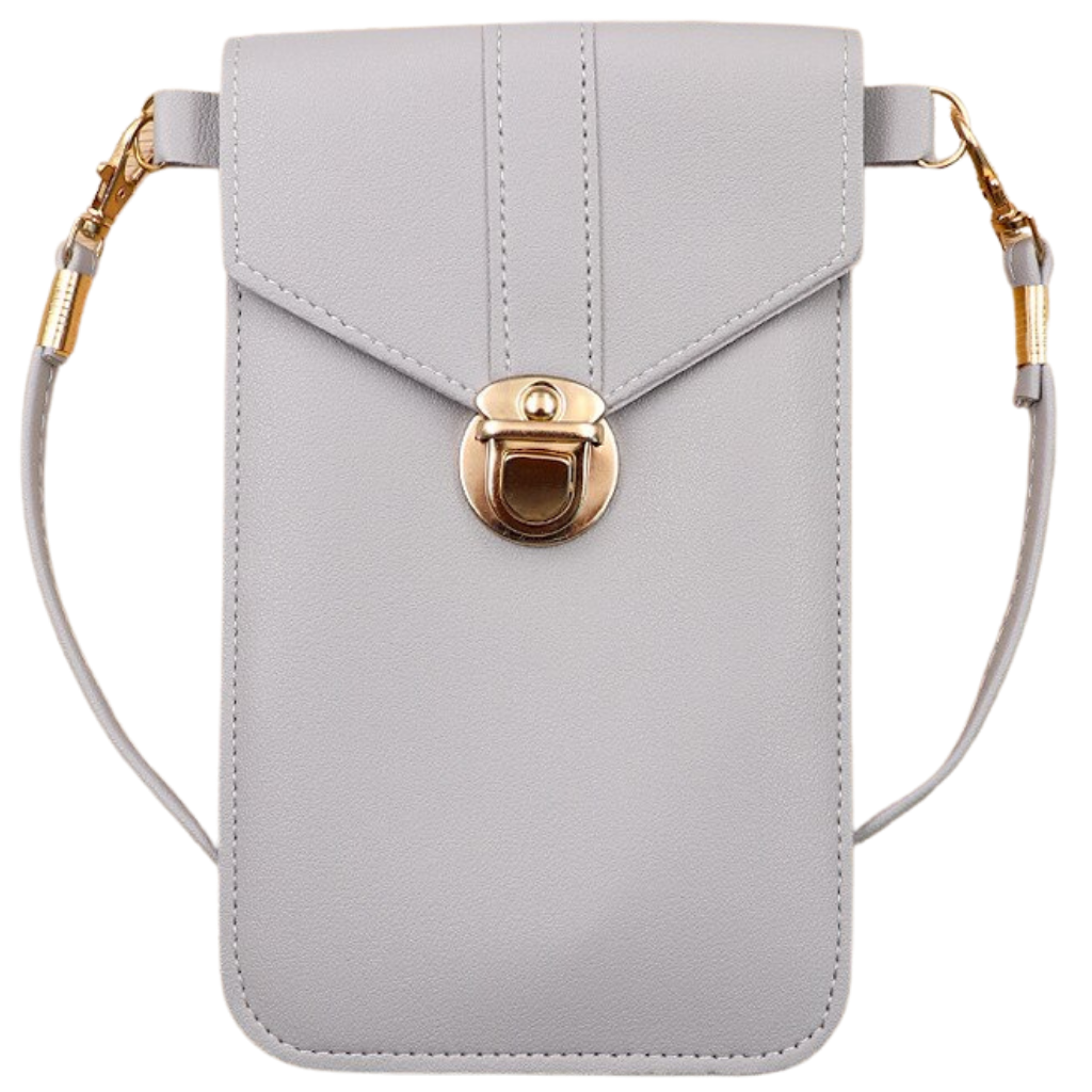 Crossbody bag with touch screen