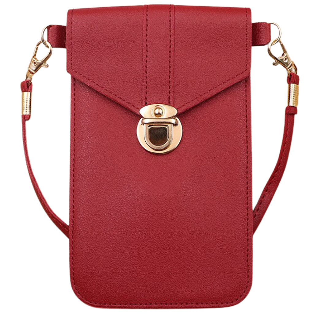 Crossbody bag with touch screen