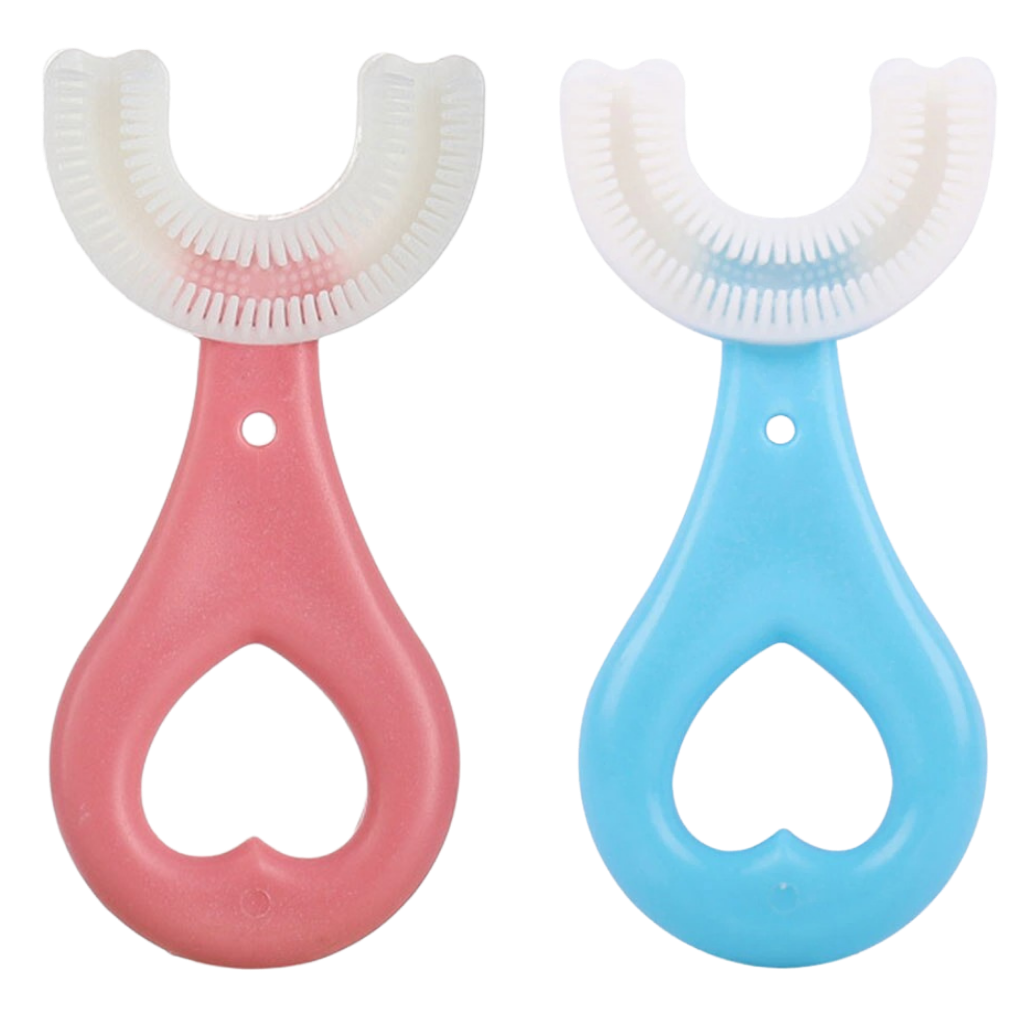 U-formet tannbørste for barn (pakke med 2)  - Ozerty