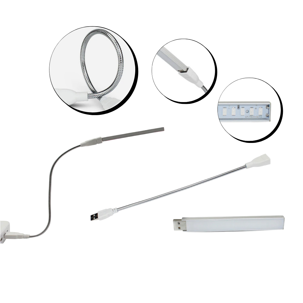 USB LED plantevekstlys med fleksibel stang - Ozerty