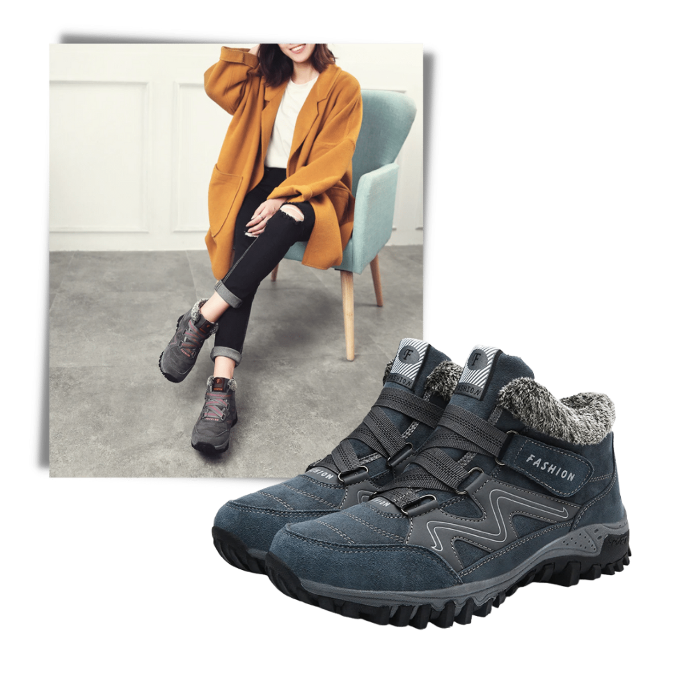 Vinterstøvler i skinn - Ozerty