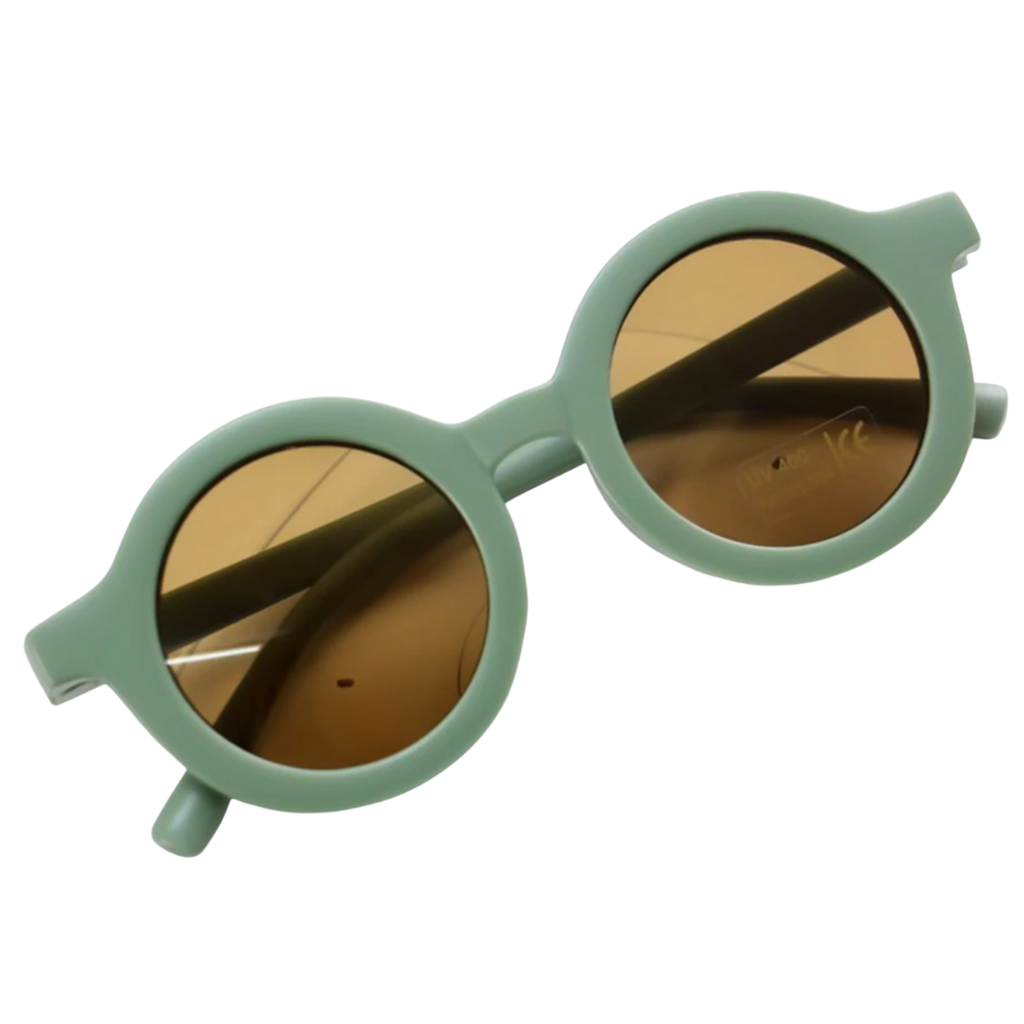 Round vintage sunglasses for children aged 1 to 5 years