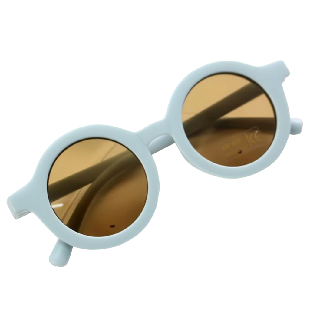 Round vintage sunglasses for children aged 1 to 5 years