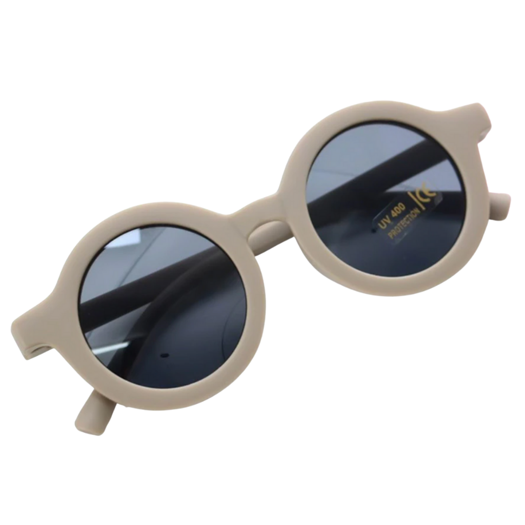 Round vintage sunglasses for children aged 1 to 5 years