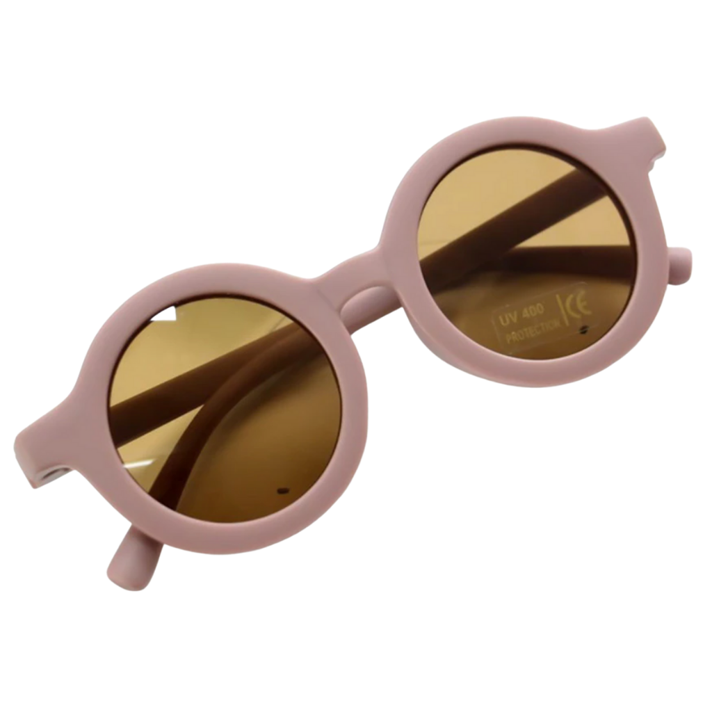 Round vintage sunglasses for children aged 1 to 5 years