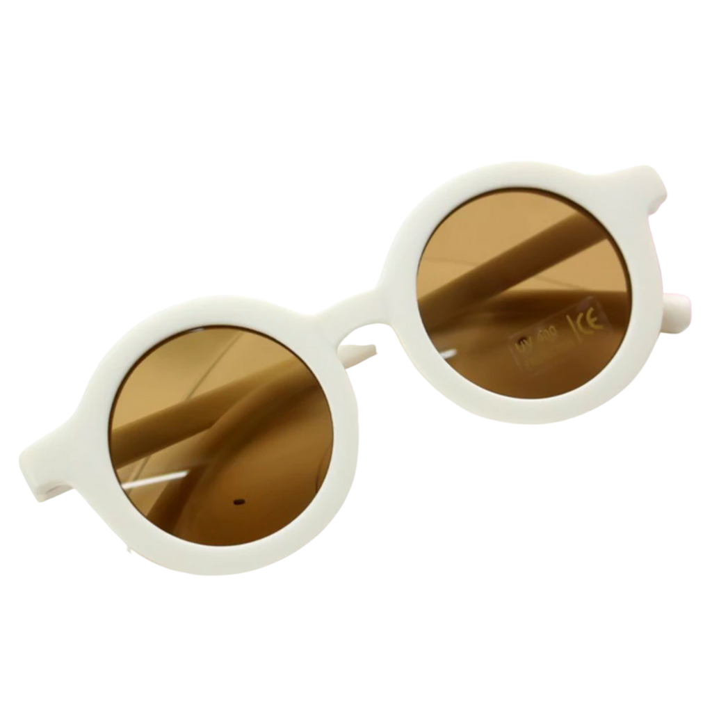 Round vintage sunglasses for children aged 1 to 5 years