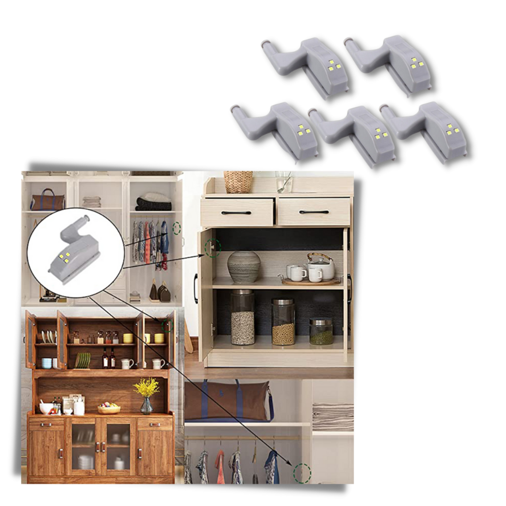 Pakke med 3 LED-lys - Ozerty