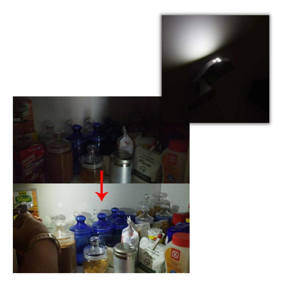 Pakke med 3 LED-lys - Ozerty