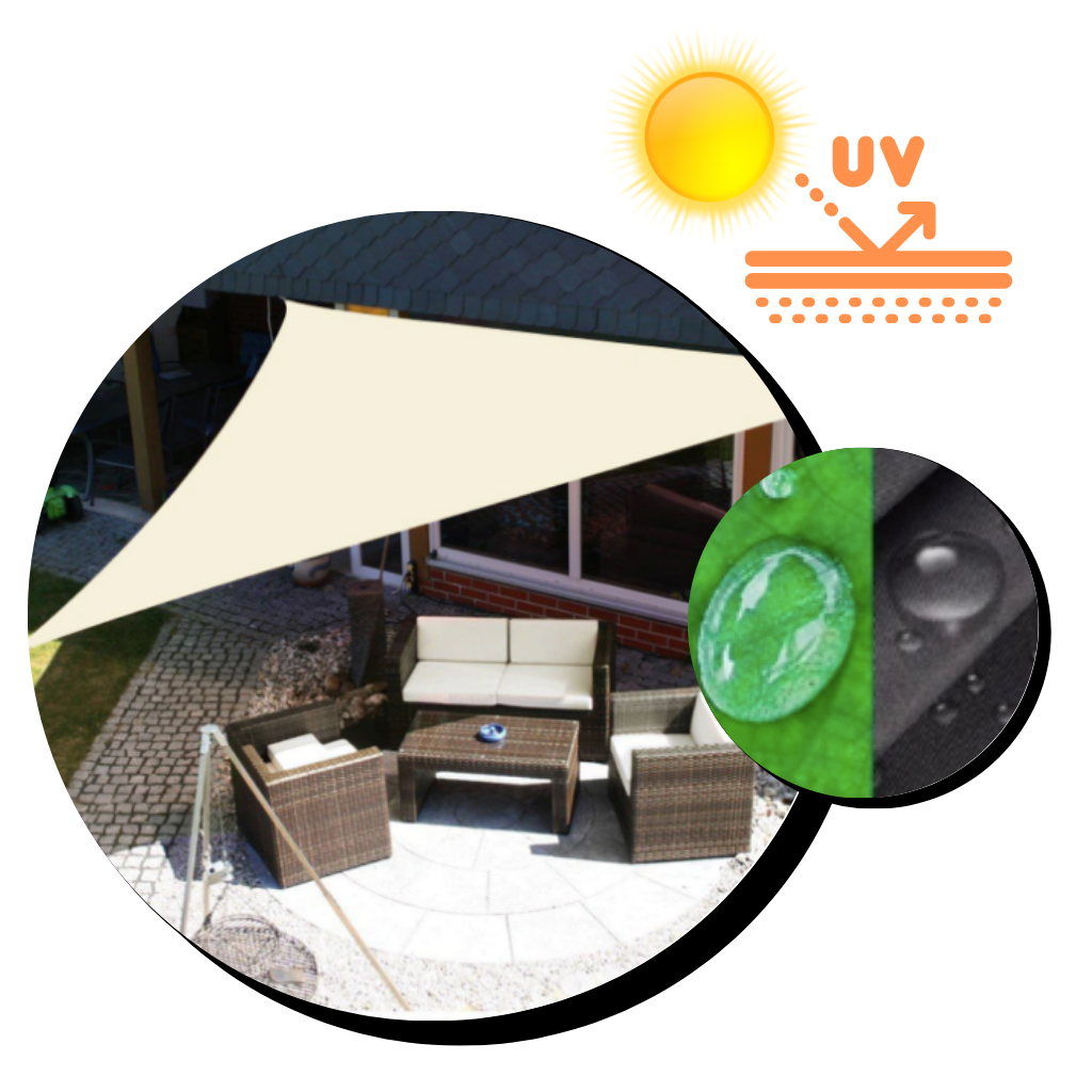 Vannbestandig trekantet solseil - Ozerty