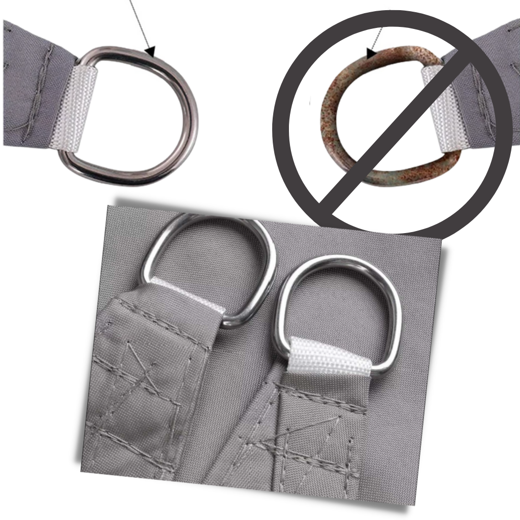 Værbestandig rektangulært solseil - Ozerty