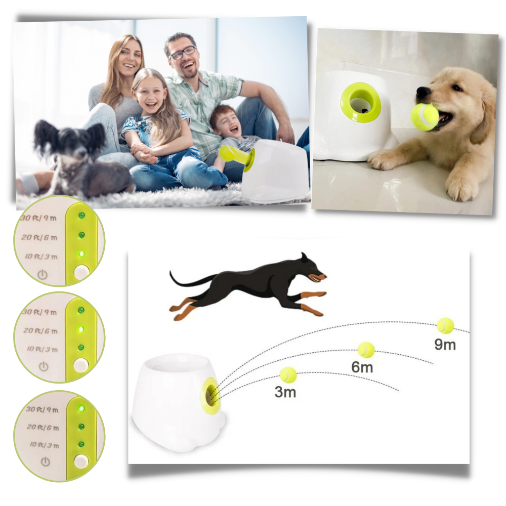 Automatisk ballkaster for hund
 - Ozerty