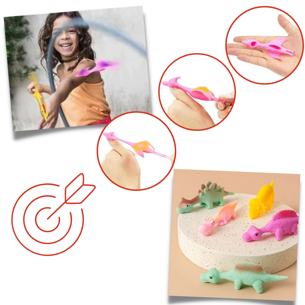 Klissete slingshot finger-dinosaur
- Ozerty