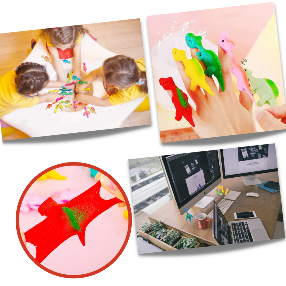 Klissete slingshot finger-dinosaur
- Ozerty