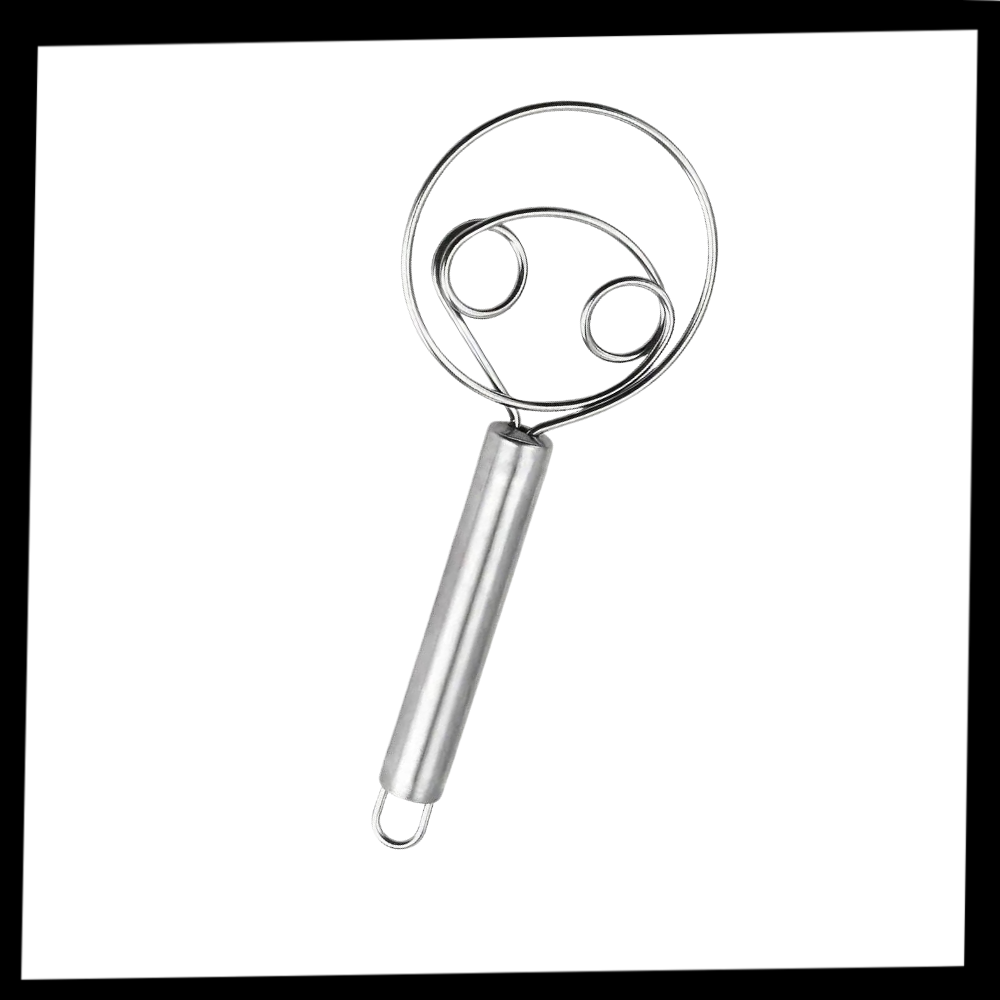 Uanstrengt dansk deigvisp i rustfritt stål
- Ozerty