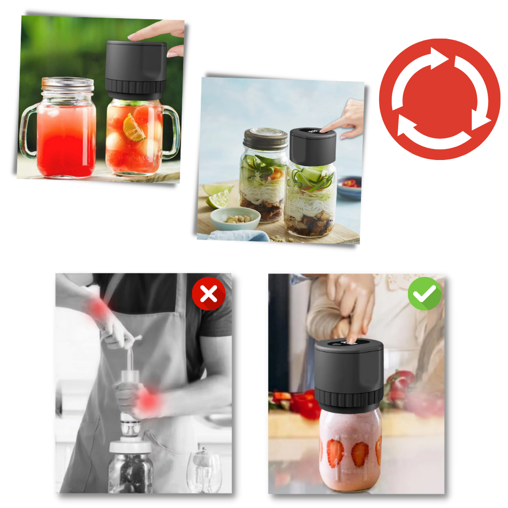 Elektrisk vakuumforsegler for murerglass
- Ozerty