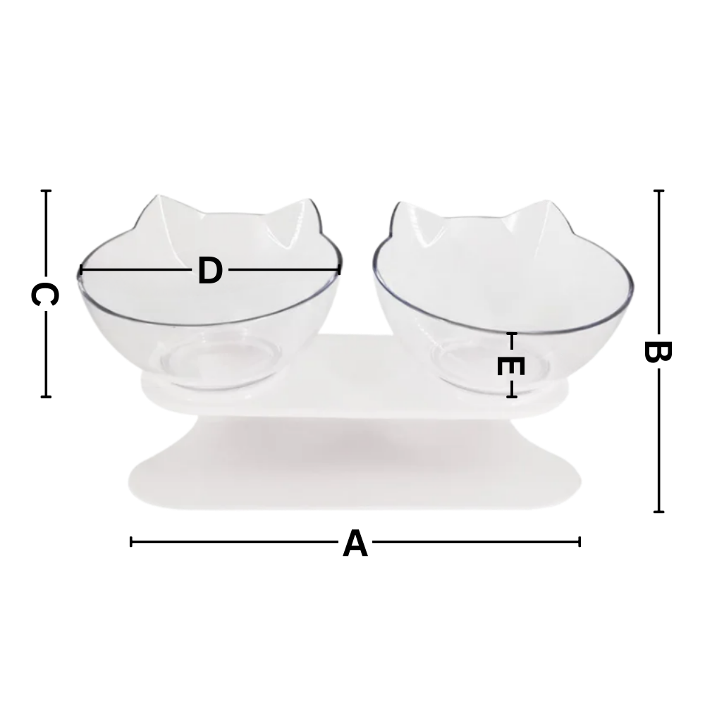 Forhøyet komfortskål for katter
- Ozerty