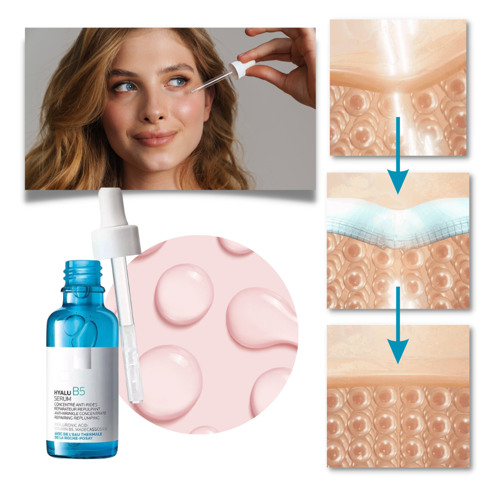 Foryngende hyaluronsyreserum med Hyalu B5 Hyaluronsyre
- Ozerty