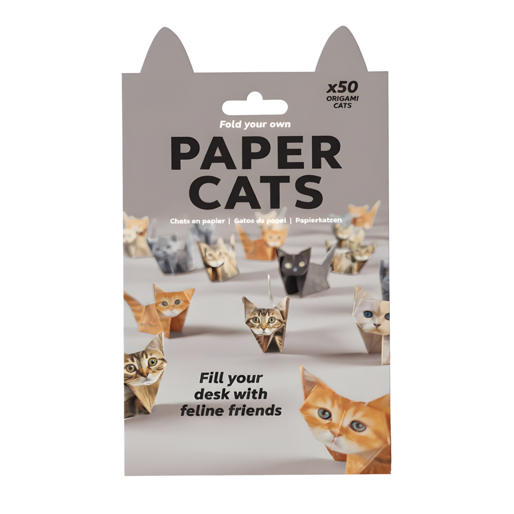 3D Kjæledyr Origamipapir -Katt - Ozerty