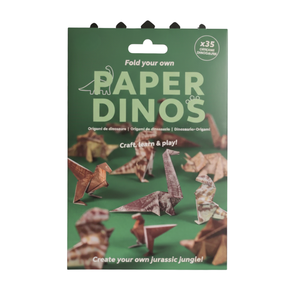 3D Kjæledyr Origamipapir -Dinosaur - Ozerty
