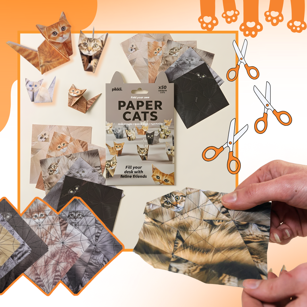 3D Kjæledyr Origamipapir - Ozerty