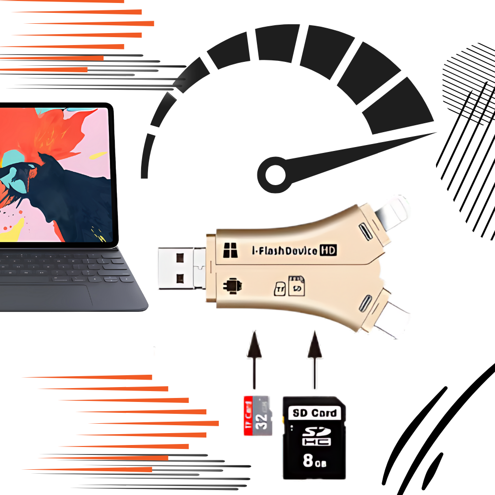 4-i-1 USB For Telefoner

 - Ozerty
