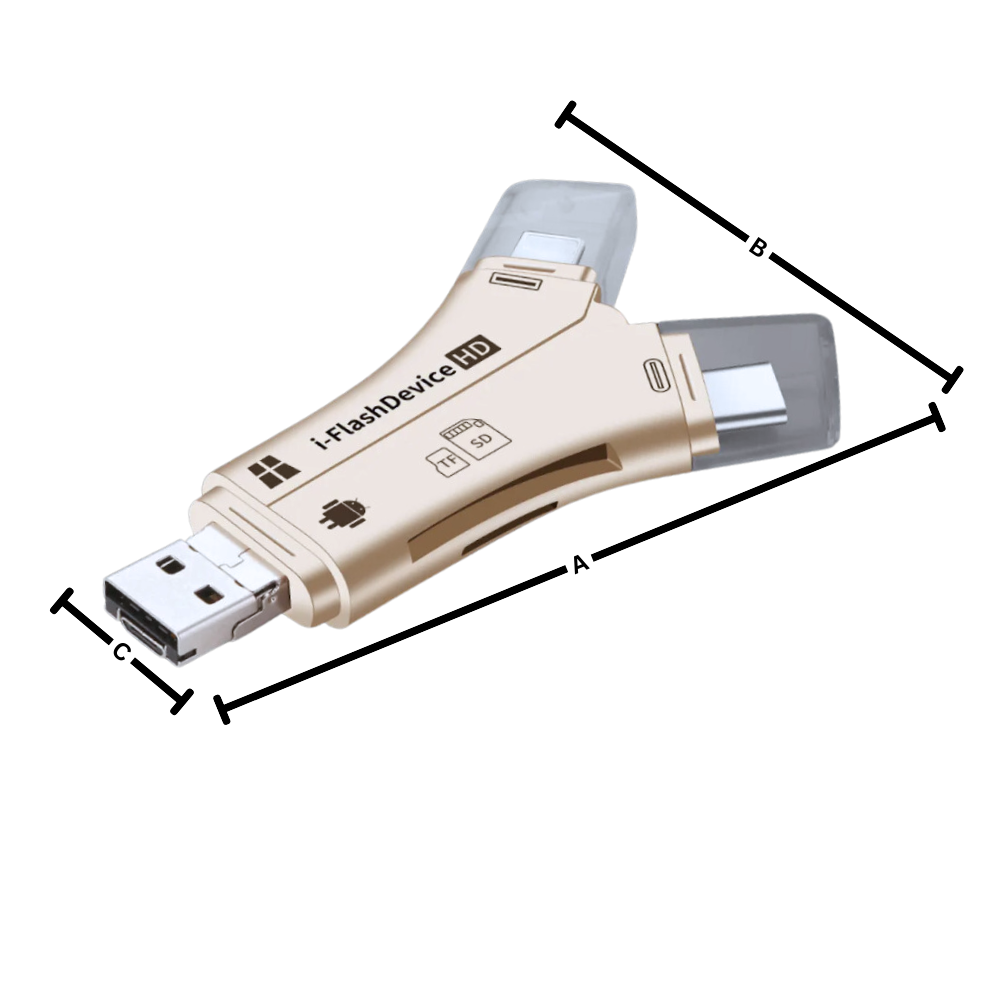 4-i-1 USB For Telefoner

 - Ozerty
