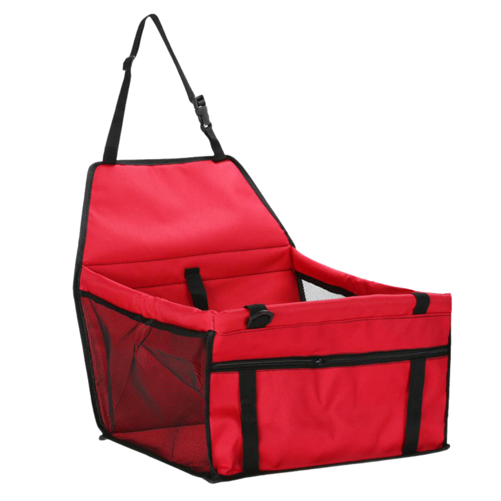 Justerbart bilsete for hund -Rød - Ozerty