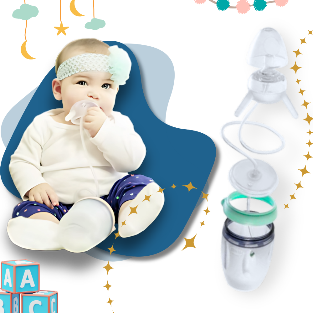Self-feeding bottle with anti-colic valve 
