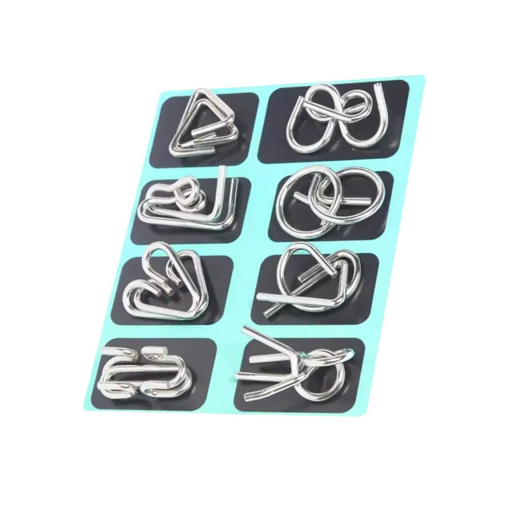 Hjernetrim-Låspuslespill -Himmelblå - Ozerty