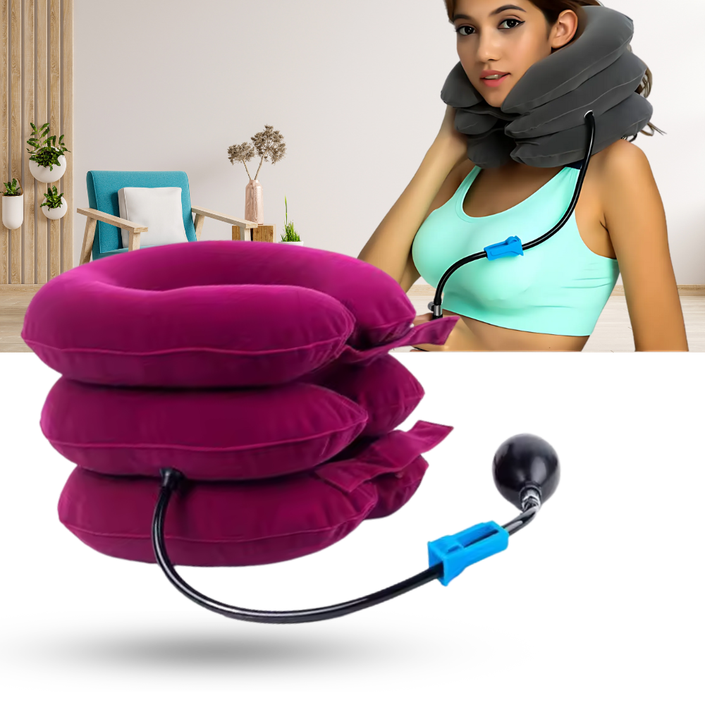 Neck Pain Relief │ Inflatable Neck Collar │ Orthopedic Pillow