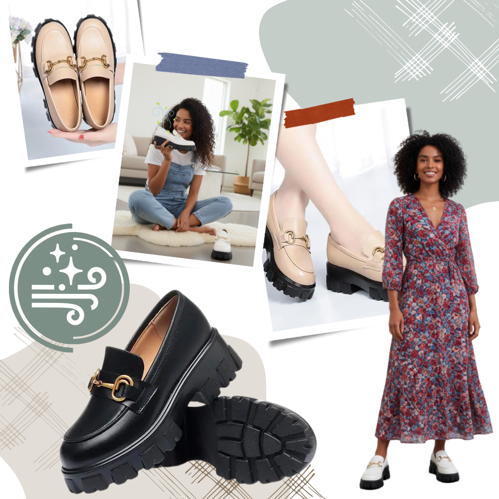 Kraftige, Stilige Loafers i Skinn - Ozerty