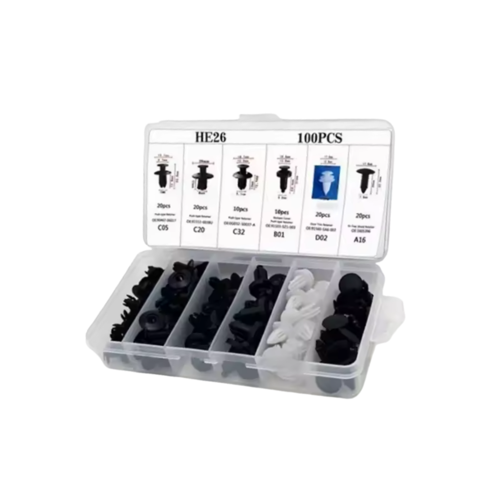 Omfattende Bilnagelsett -100 stk. med verktøy - Ozerty