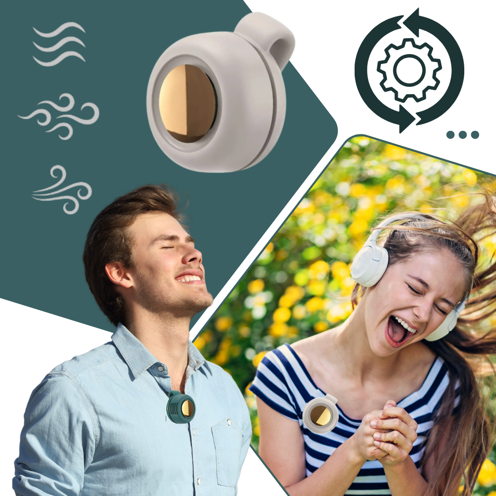 Praktisk og Diskret 360° Vifte Med Klips - Ozerty