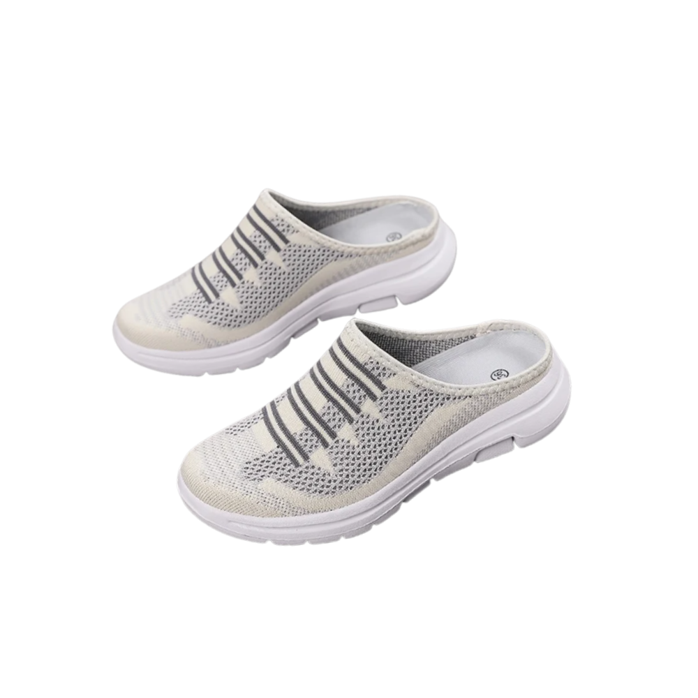 Enkle, Komfortable Slip-On-Sko -Beige - Ozerty