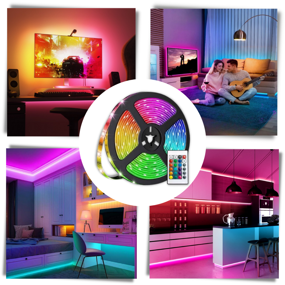 Energieffektiv RGB LED-strips

 - Ozerty