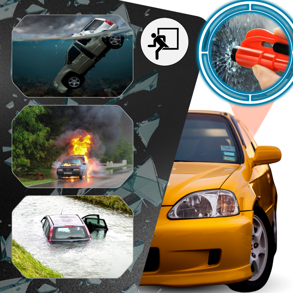 Uunnværlig 2-i-1 verktøy for oppbryting av biler