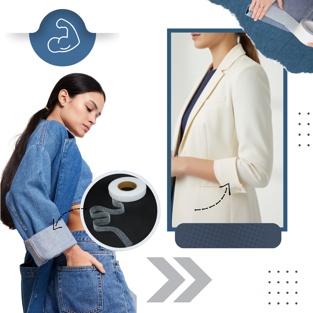 Sterkt Dobbeltsidig Tekstil-Vedheft - Ozerty