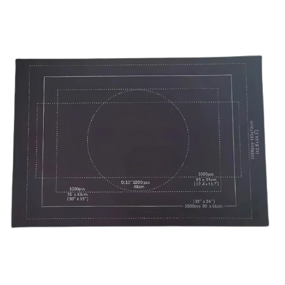Sammenrullbar Puslespillmatte I Filt  -Sort - Ozerty
