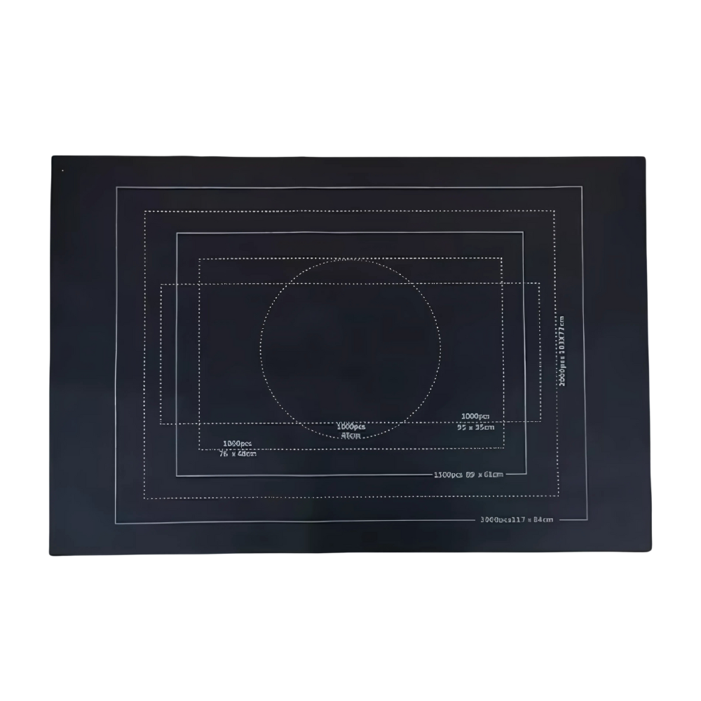 Sammenrullbar Puslespillmatte I Filt  -Sort - Ozerty