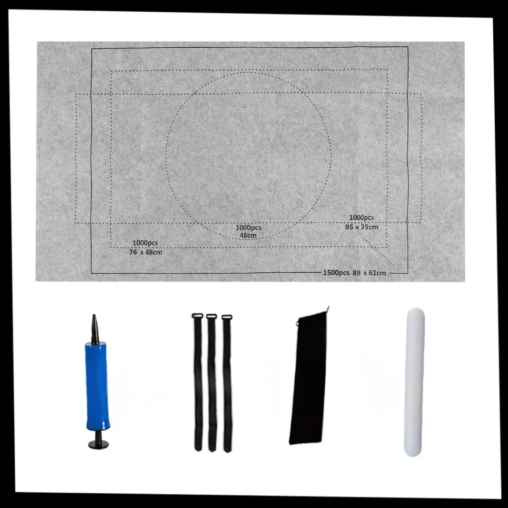 Sammenrullbar Puslespillmatte I Filt  - Ozerty