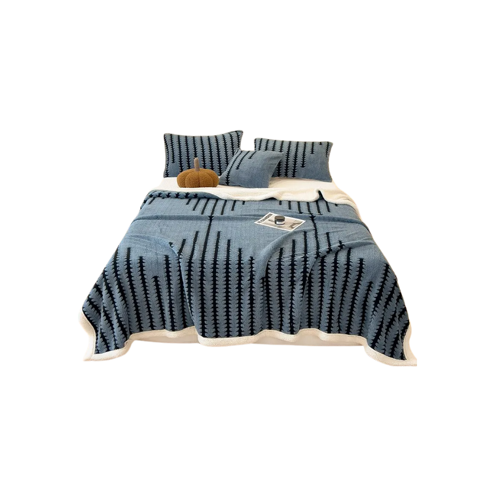 Fluffy Jacquard Vinterteppe