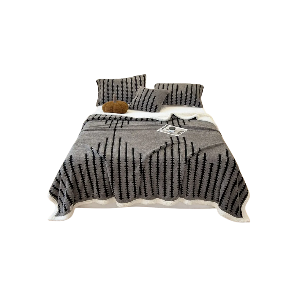 Fluffy Jacquard Vinterteppe