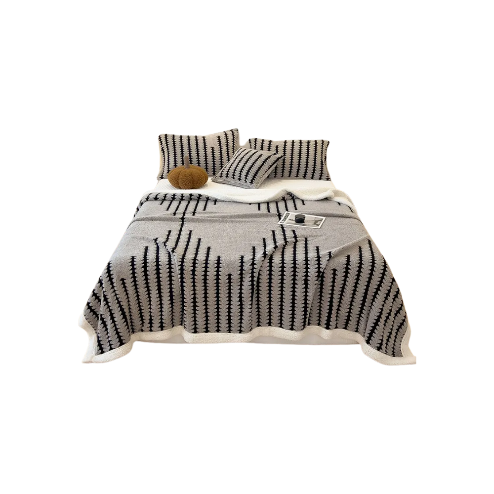 Fluffy Jacquard Vinterteppe