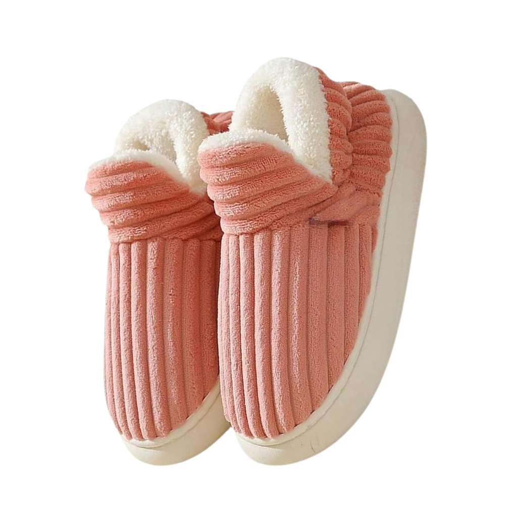 Fluffy Hjemmetøfler I Plysj -Rosa - Ozerty