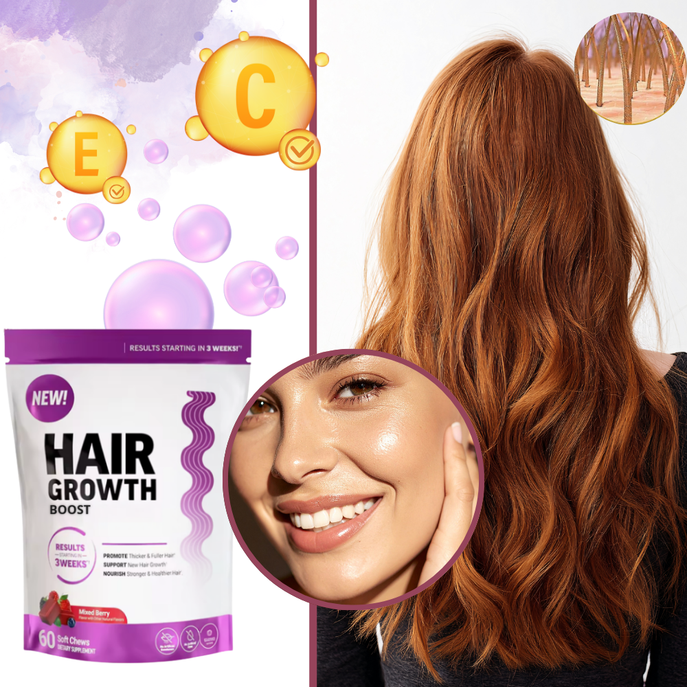 Fruktig Biotin-Vingummi for Håret - Ozerty