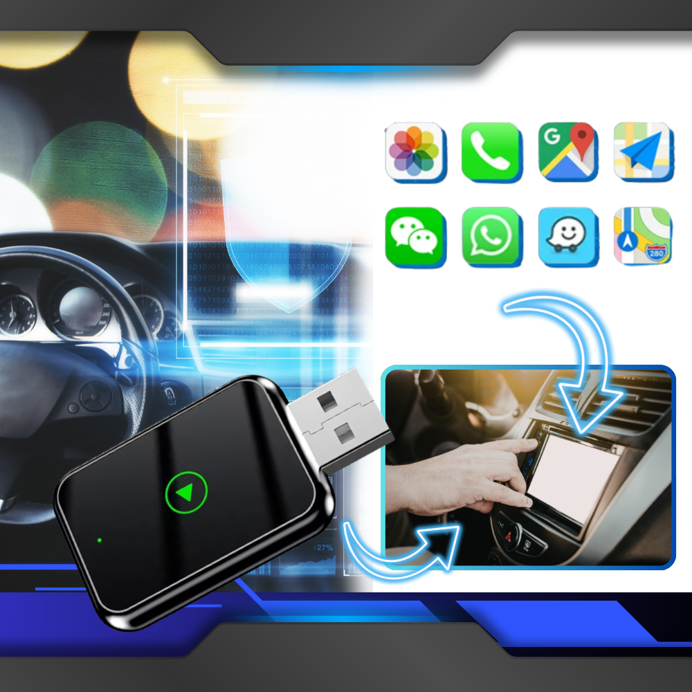 Funksjonell og Praktisk Trådløs CarPlay - Ozerty