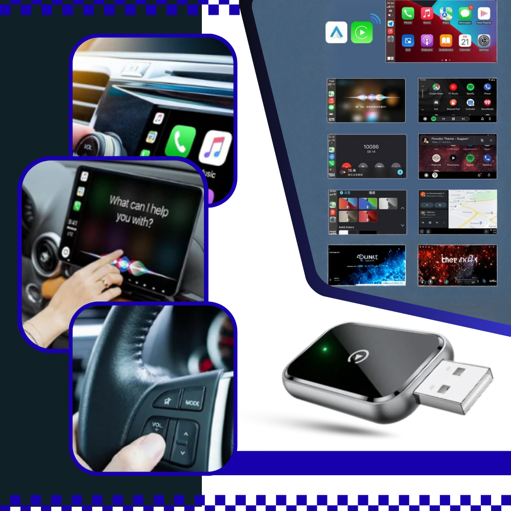 Funksjonell og Praktisk Trådløs CarPlay - Ozerty