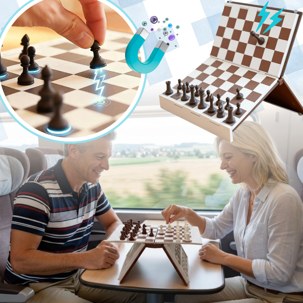 Funksjonelt Sammenleggbart Sjakkbrett Med Bok-Utseende - Ozerty