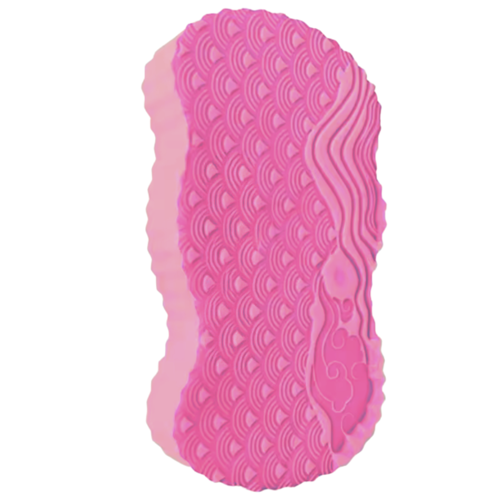 Skånsom Eksfolierende Badesvamp -Rosa - Ozerty
